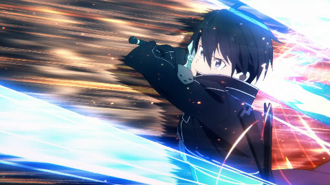 『AMV/燃』【刀剑神域】桐人:哪怕是原创的剧场版,一样没有人能和我对剑